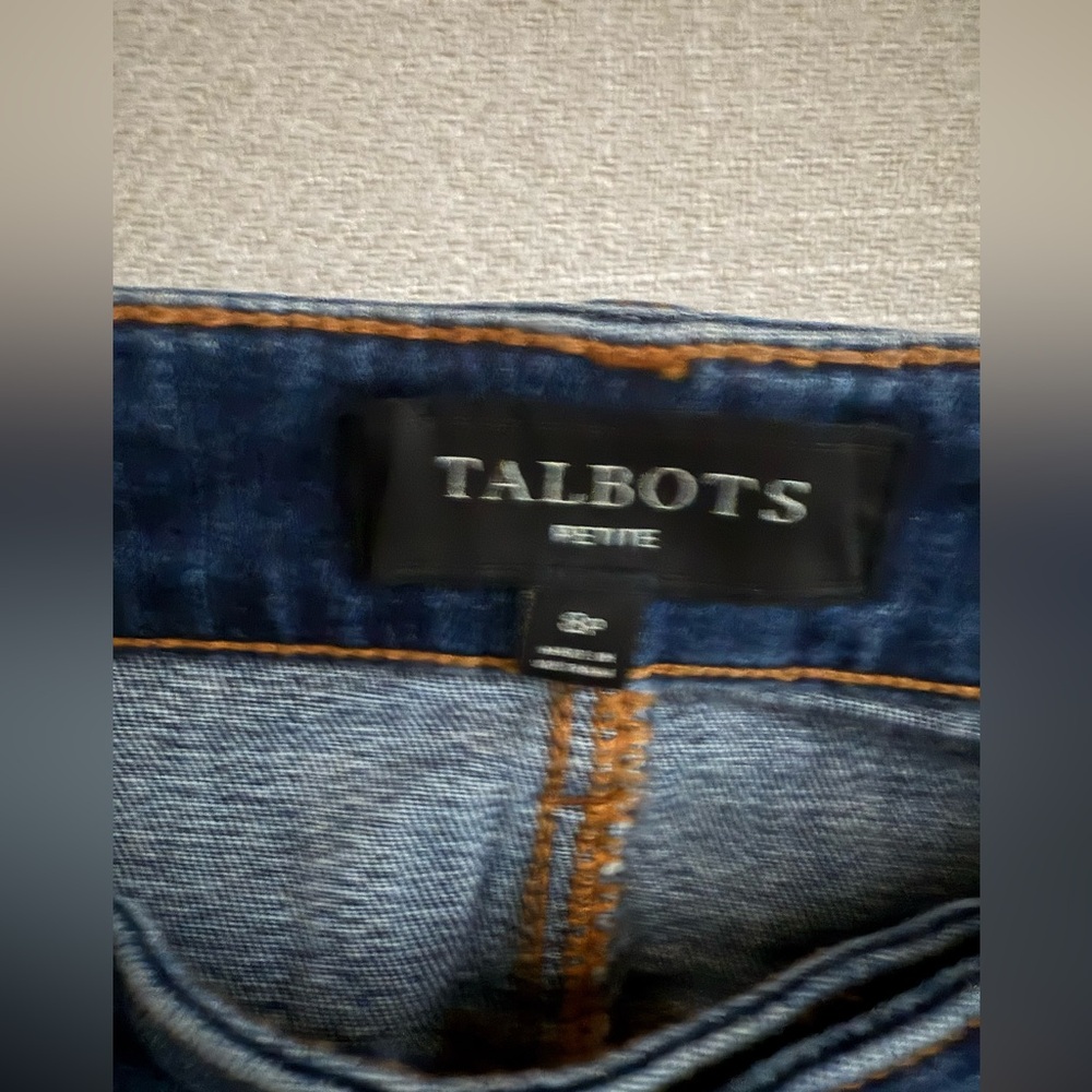 Talbots Stretch Denim Skirt Size 8 Petite 💙💙💙 - Picture 4 of 5